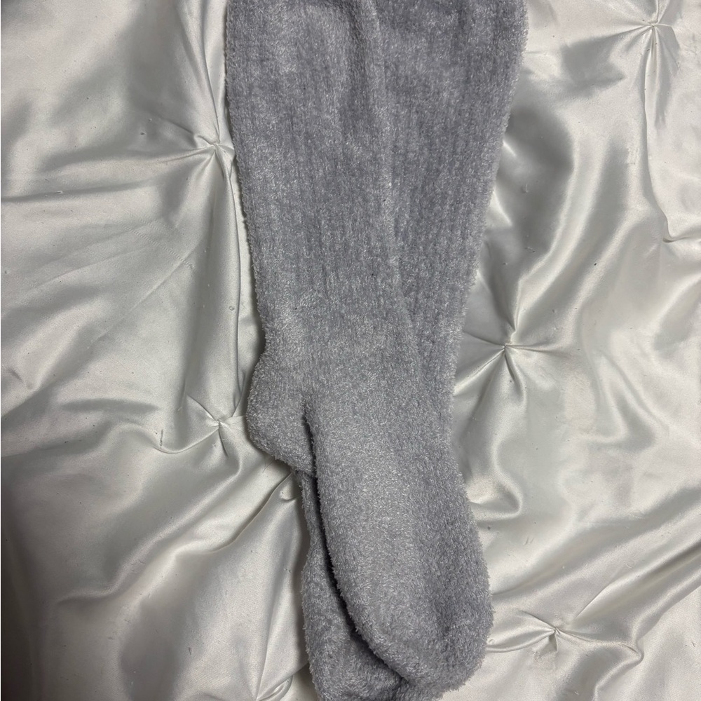 Cozy Gray and white  Socks